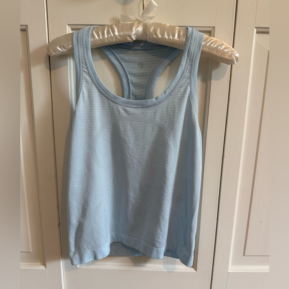 Lululemon Swiftly Tank, Race Length, Size 4, Light Blue